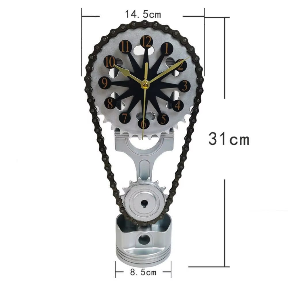 TECH™ Metal Rotating Gear Clock