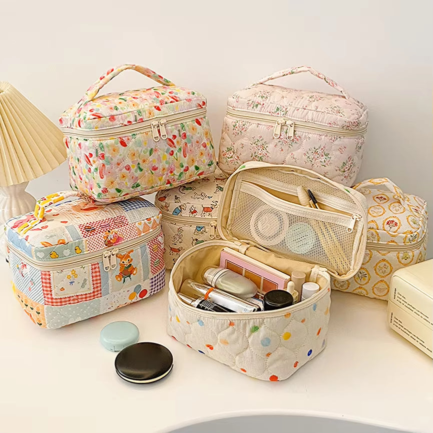 TECH™ Quilted Cosmetic Makeup Bag