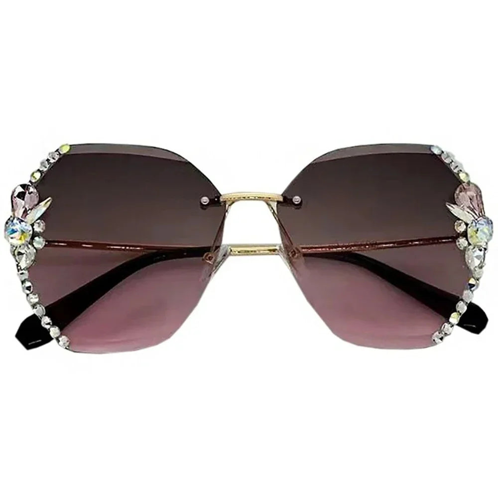 TECH™ 2025 Luxury Rimless Rhinestone Sunglasses 