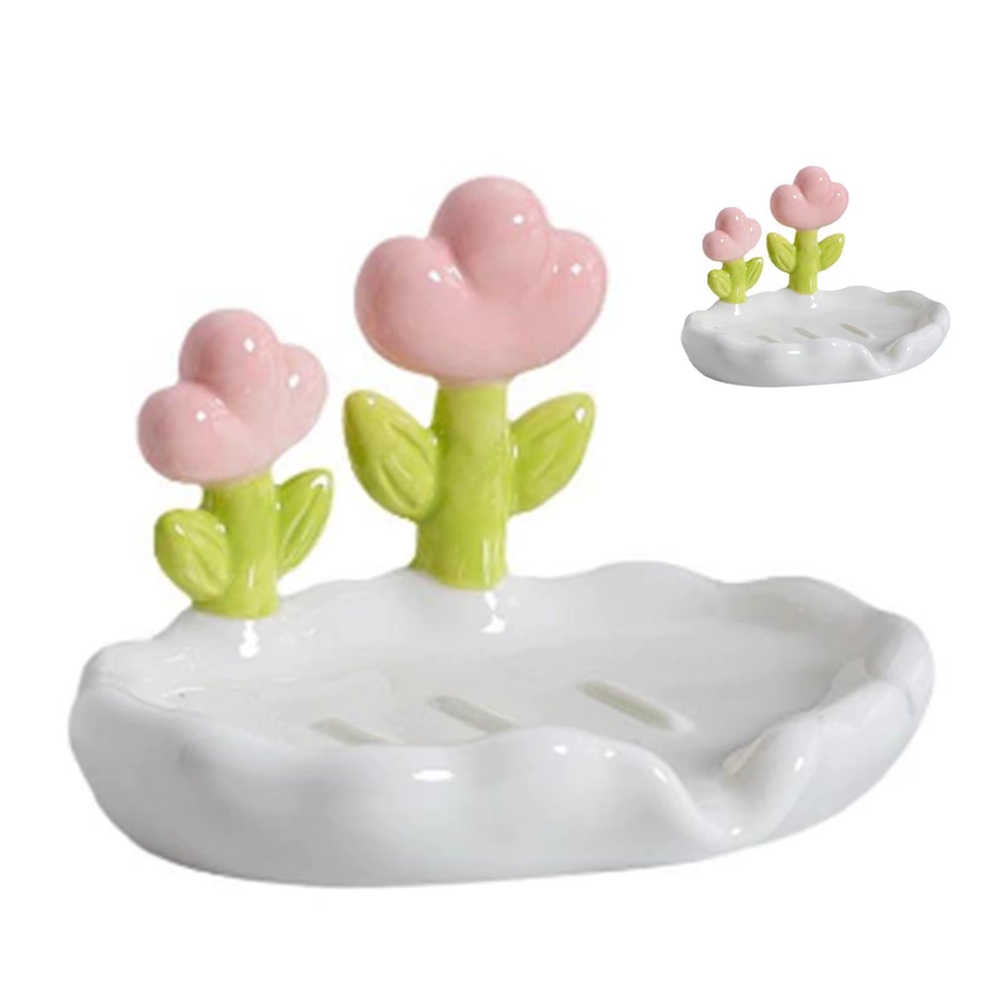 TECH™ Adorable Flower Soap Tray Holder